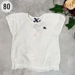 バーバリーロンドン　半袖カットソー　ブラウス　Tシャツ　ロゴ刺繍のサムネイル