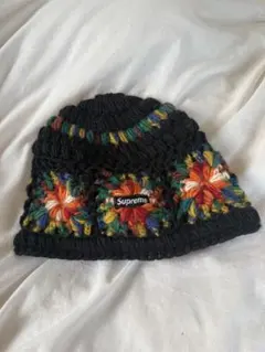 Supreme 花柄ニット帽