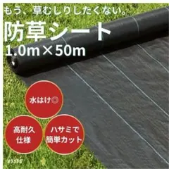 잡초 방지 시트, 1m x 50m, 제초 시트, 높은 내구성, 잡초 방제, 우수한 투과성, 고밀도