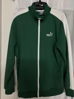 PUMA グリーン ジップアップジャケット Sサイズ