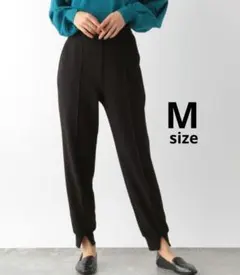 GLOBALWORK スゴラク ストレッチ スリットジョグパンツ М　黒