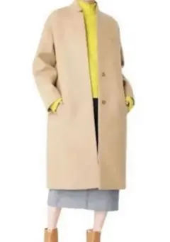 ※美品※ルシェルブルー ソフトメルトンチェスターバルーンコート size:36のサムネイル