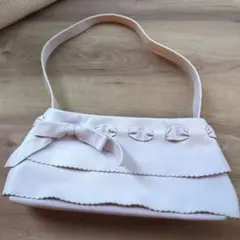 FURLA ピンクレザーショルダーバッグ