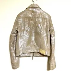 美品 DKNY 希少 ラムレザー ジャケット ベージュ