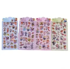 ズートピア ４枚セット /3Dシール ぷくぷくシール ステッカー 立体シール