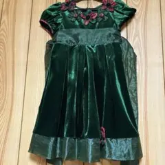 Bonnie jean キッズドレス 110cm ダークグリーンのサムネイル