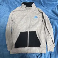 adidas 150cm グレー 上着 トレーナー生地