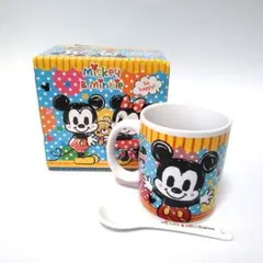 ディズニーティータイムセット　ミッキー & ミニー マグカップ スプーン付き