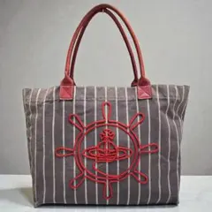 美品 ヴィヴィアンウエストウッド ビックオーブ 刺繍 大きい トートバッグ