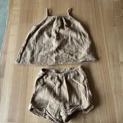 h&m キャミソール　ショートパンツ　セットアップ　3-4Y