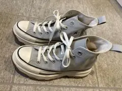 厚底　ハイカット　Converse ALL STAR グレー スニーカー