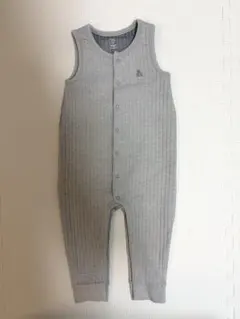 GapBaby キルティング ロンパース グレー 80