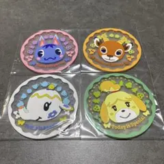 【未開封】どうぶつの森　クリアラバーコースター　4枚セット