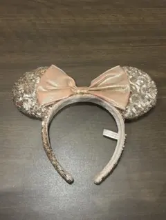 ディズニー　カチューシャ　ピンクスパンコール