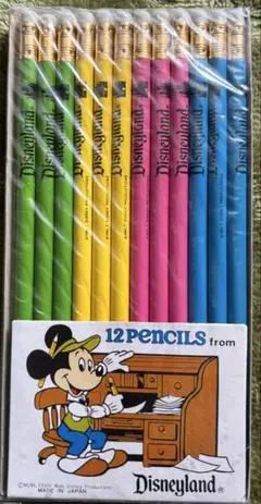 Disney12本セット 鉛筆消しゴム付き