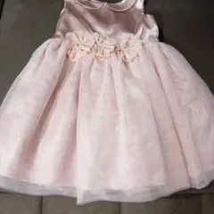 み*み様 フラワー装飾ピンクチュールドレス