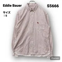 【即購入OK】Eddie Bauer ヘビーコットンストライプシャツ サイズS