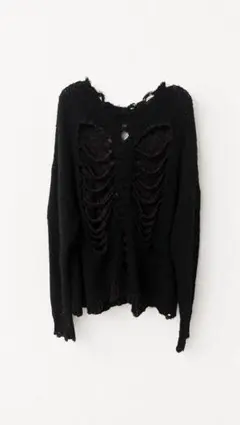 【希少】doublet 26SS RIB&SPINE KNIT S Blackのサムネイル