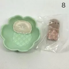 8【シルバニア】赤ちゃん&お花のベッドセット　ラッコの小さい赤ちゃん