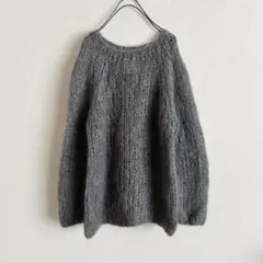 ウィムガゼット モヘヤ混ニット　グレー