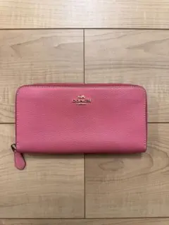 【最終値下げ】COACH ピンク レザー 長財布