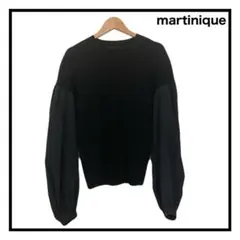 マルティニーク　シフォンスリーブ　ウールニット　ブラック　セーター　レディースのサムネイル