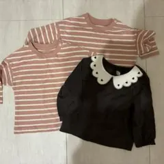 新品未使用品⭐︎西松屋　長袖Tシャツ3枚セット 70-80 双子