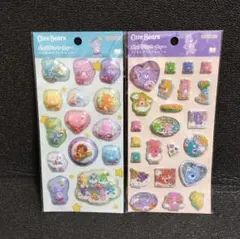 【国内正規品】ポップデコパーティー　ラメきらクリスタルシール　ケアベア2種