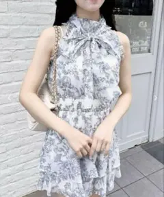 INGNI 2Wayリボンアメスリフリルミニワンピース