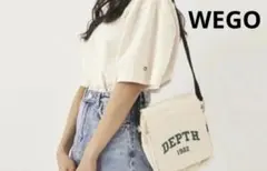 WEGO ショルダーバッグ キャンバス アイボリーのサムネイル
