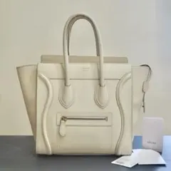 ✿CELINE✿ラゲージ マイクロショッパー ホワイト アイボリー 白
