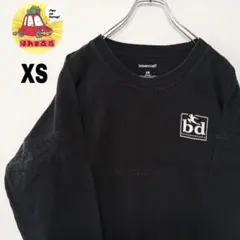 usa古着 boxercraft　ロンT　XS　ブラック　フットボールシャツ