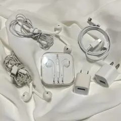 Apple イヤフォン・ケーブル・アダプター　6点セット