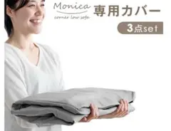 タンスのゲン 洗えるソファーカバー ３点セット