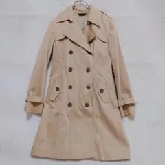 セカンドフロムアイシー ベージュ トレンチコート ダブルボタン ロング