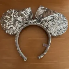 ミニーマウス風スパンコールカチューシャ