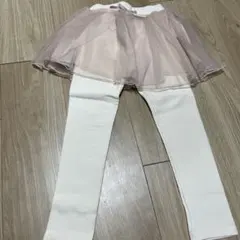 【新品タグ付き美品】プティマイン　チュール付きレギンス
