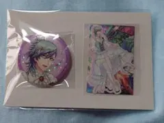 うたプリ ブロッコリーオンラインくじ D賞缶バッジ＆ステッカー3枚セット　藍