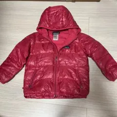 patagonia 赤 ダウンコート フーディ4T