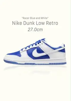 Nike Dunk Low Retro Blue and White