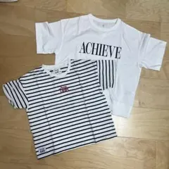 男の子　Tシャツ　半袖　ボーダー　白　まとめ売り　キッズ