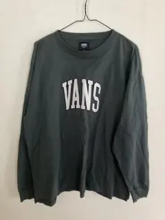 VANS 長袖Tシャツ ダークグリーン L
