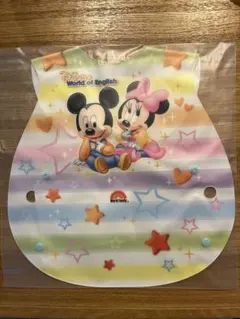 DWE お食事エプロン　スタイ　ミッキー　ミニー　ディズニー　ノベルティ　非売品