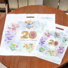 ダッフィー フレンズ 20周年 ショップ袋 Lサイズ 150枚