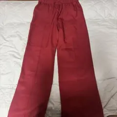 レッド スラックス パンツ