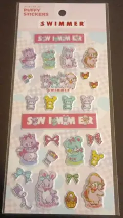 シールおすそ分け セリアSWIMMER