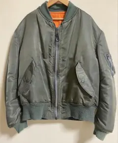 MA-1フライトジャケット オリーブグリーン　アルファ　90s usa