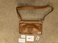 【極美品】PORTER ポーター フリースタイル ショルダーバッグ キャメル