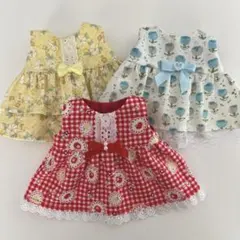 レミンちゃん　メルちゃん　ワンピース 3点　ハンドメイド