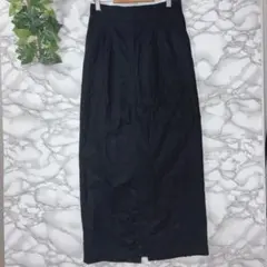 LOWRYS FARM ブラック ロングスカート M 裏地あり